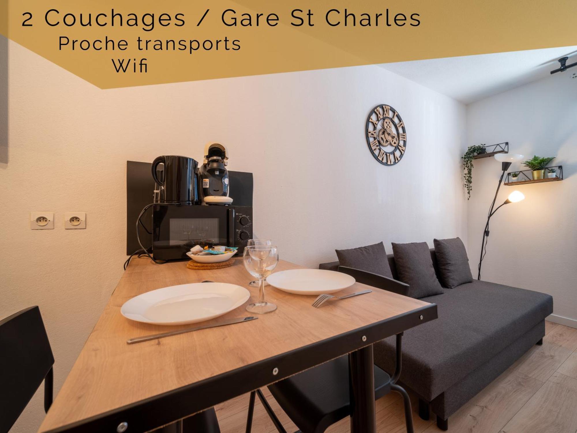 Appartement Tout Equipe A 6Min De La Gare St Charles Marsella Exterior foto